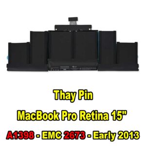 Thay Pin MacBook Pro Retina 15inch A1398 - EMC 2673 - Early 2013