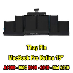 Thay Pin MacBook Pro Retina 15inch A1398 - EMC 2909 - 2910 - Mid 2015