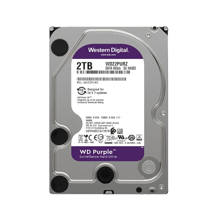 Ổ Cứng Western Digital Purple 2TB 3.5inch